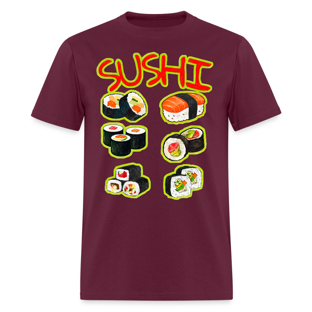 Sushi - burgundy