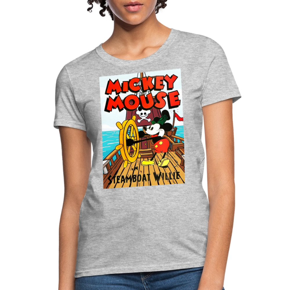 Steamboat Willie - heather gray