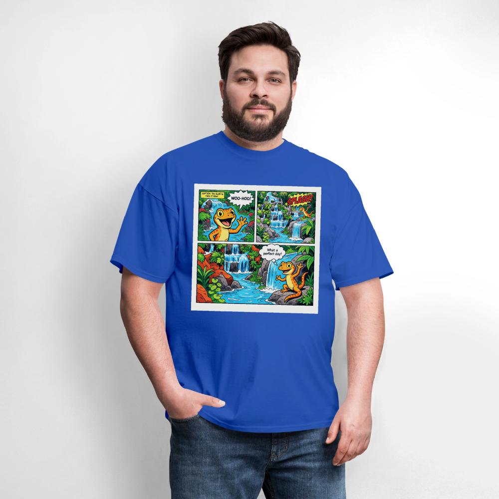 Comic Lizard - royal blue