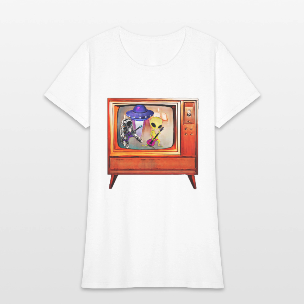 Rocking Astronaut and Alien #2 - white