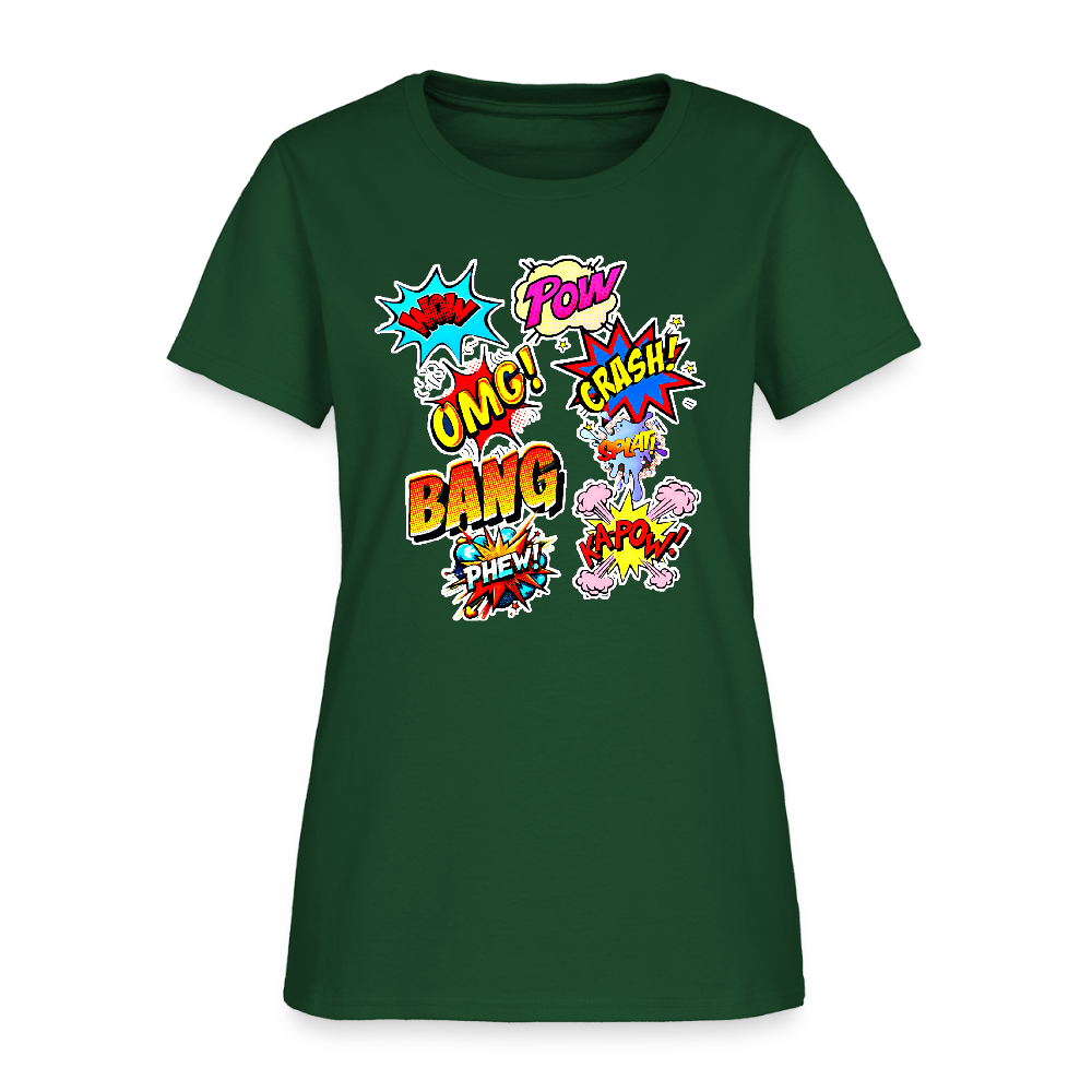 Comic Time - forest green