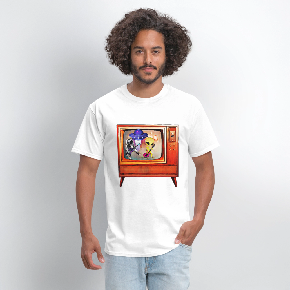 Rocking Astronaut and Alien #2 - white