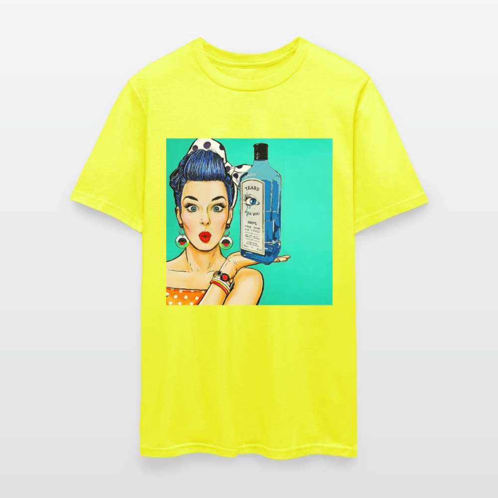 Retro Woman - safety green