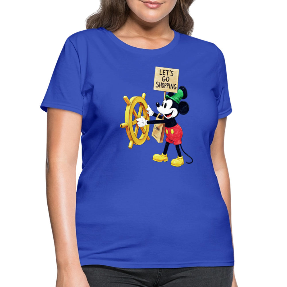 Let's Go Shopping - royal blue