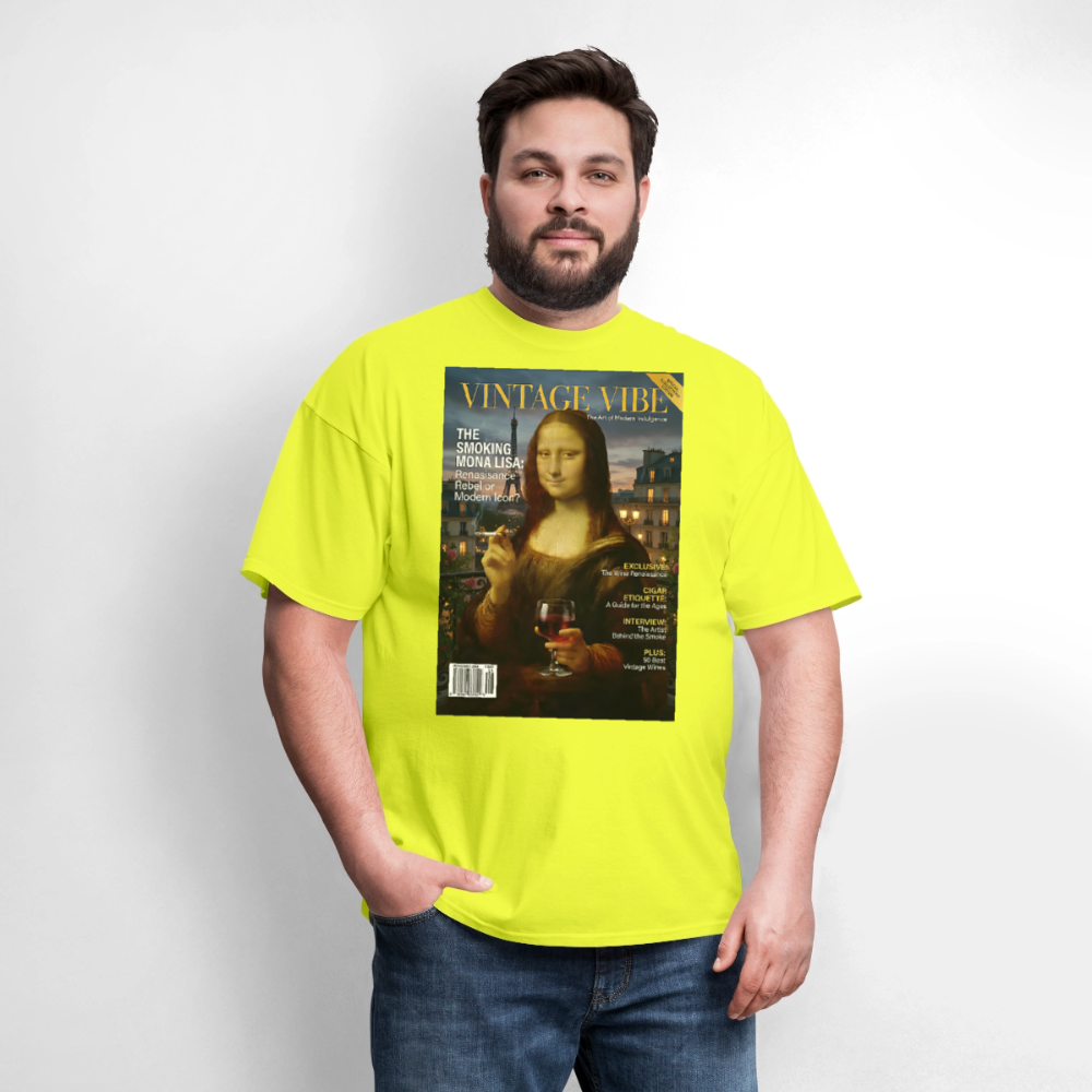 A Smoking Mona Lisa - safety green