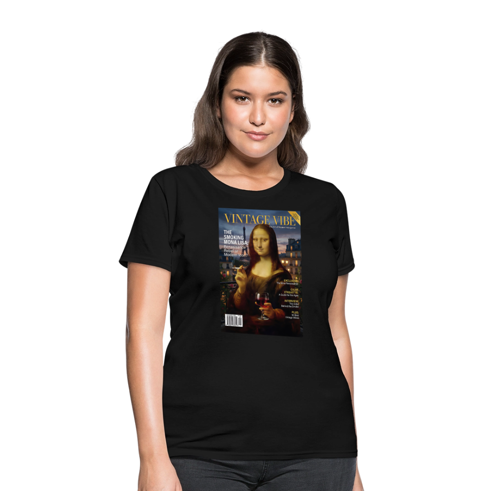 A Smoking Mona Lisa - black