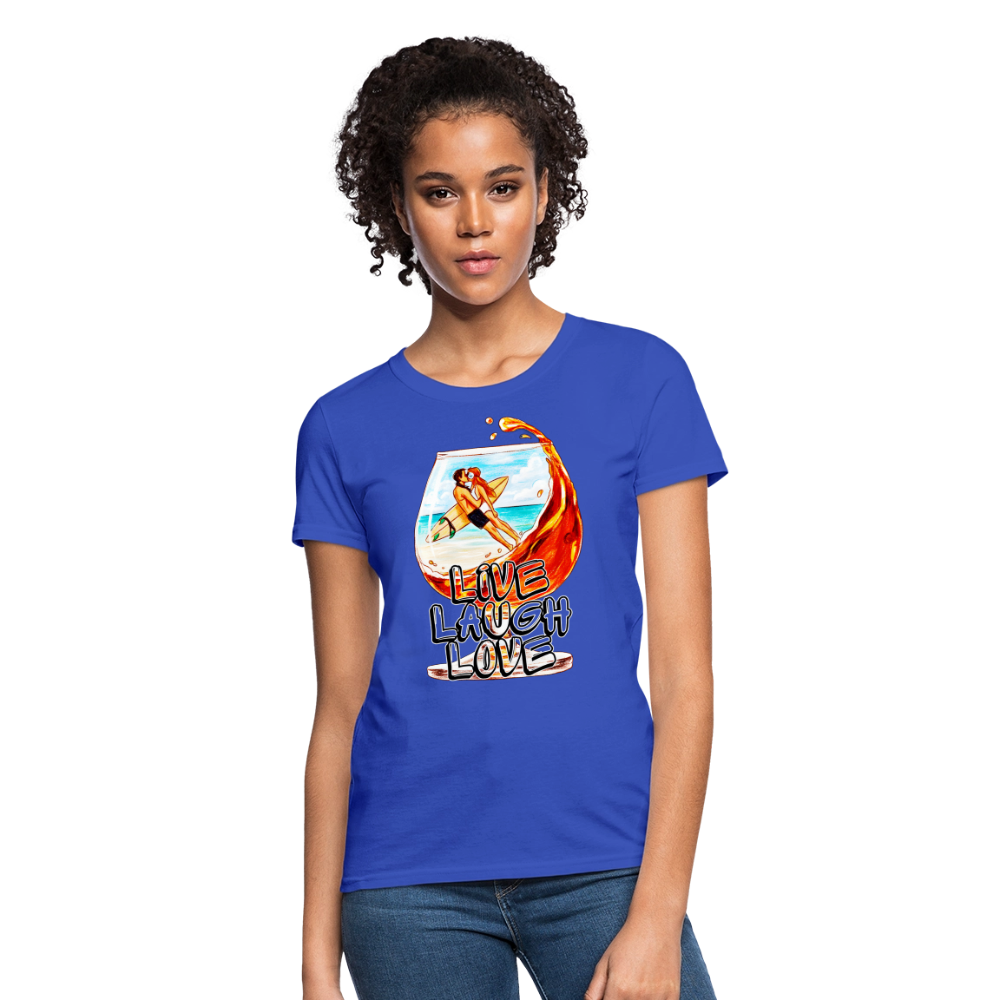 Live, Laugh, Love - royal blue