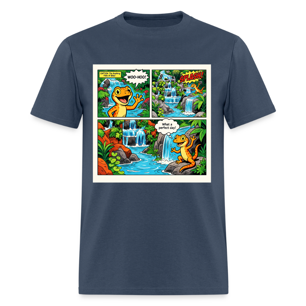 Comic Lizard -  blue dusk