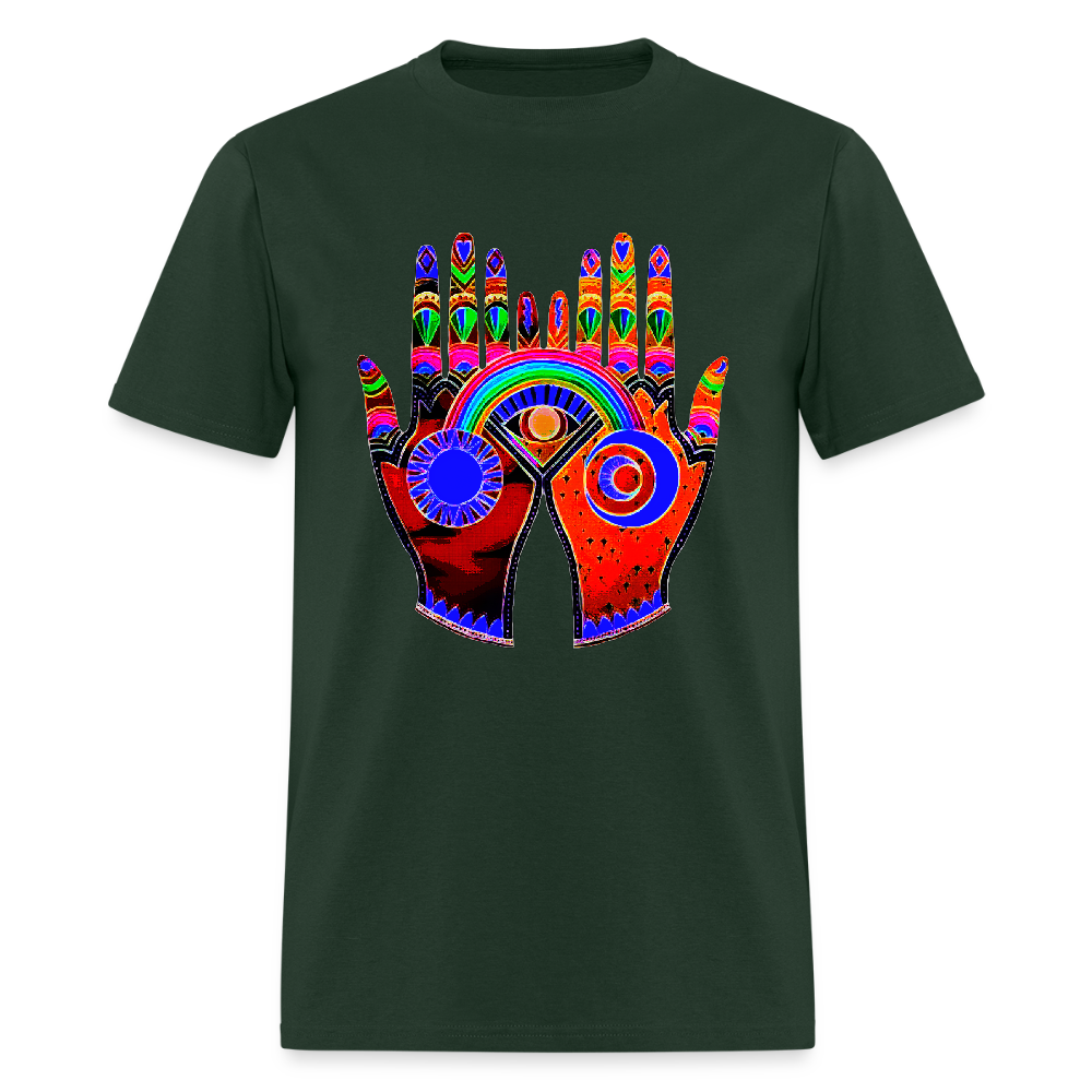 Open Hands - forest green