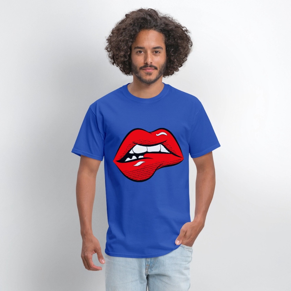Lips - royal blue