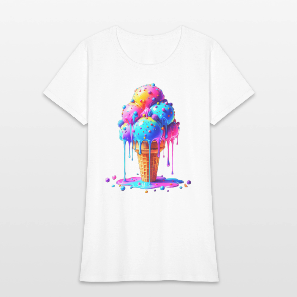 Melting Rainbow - white