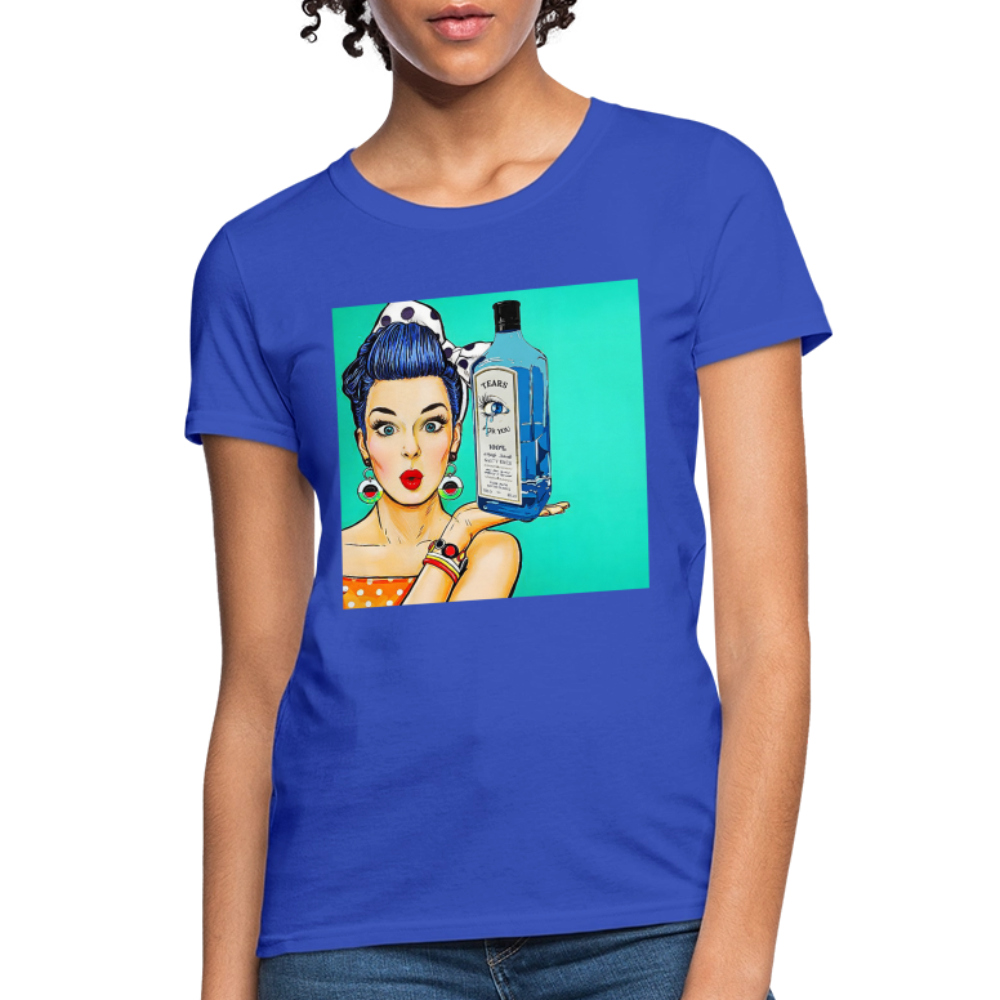 Retro Woman - royal blue