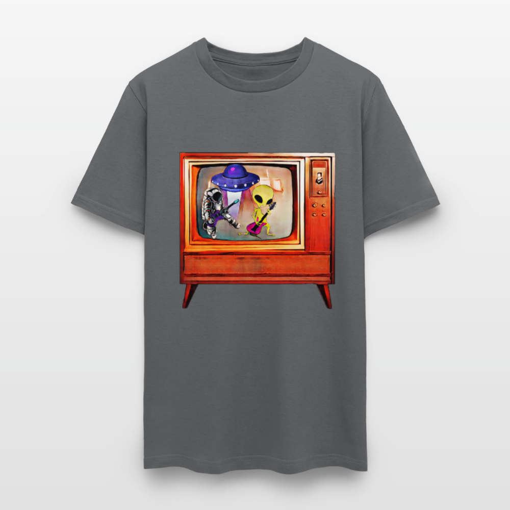 Rocking Astronaut and Alien #2 - charcoal