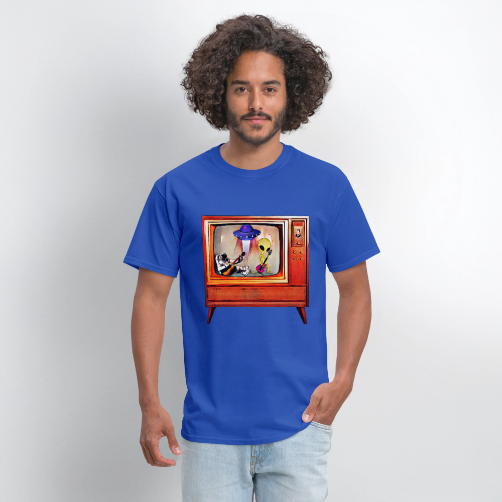 Rocking Astronaut and Alien - royal blue