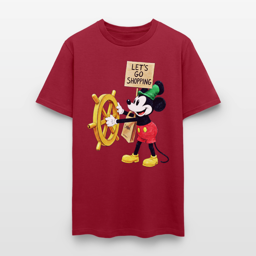 Let's Go Shopping - dark red