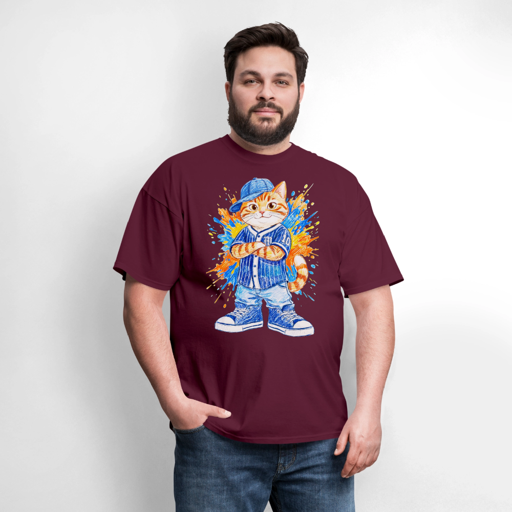 Cool Cat - burgundy