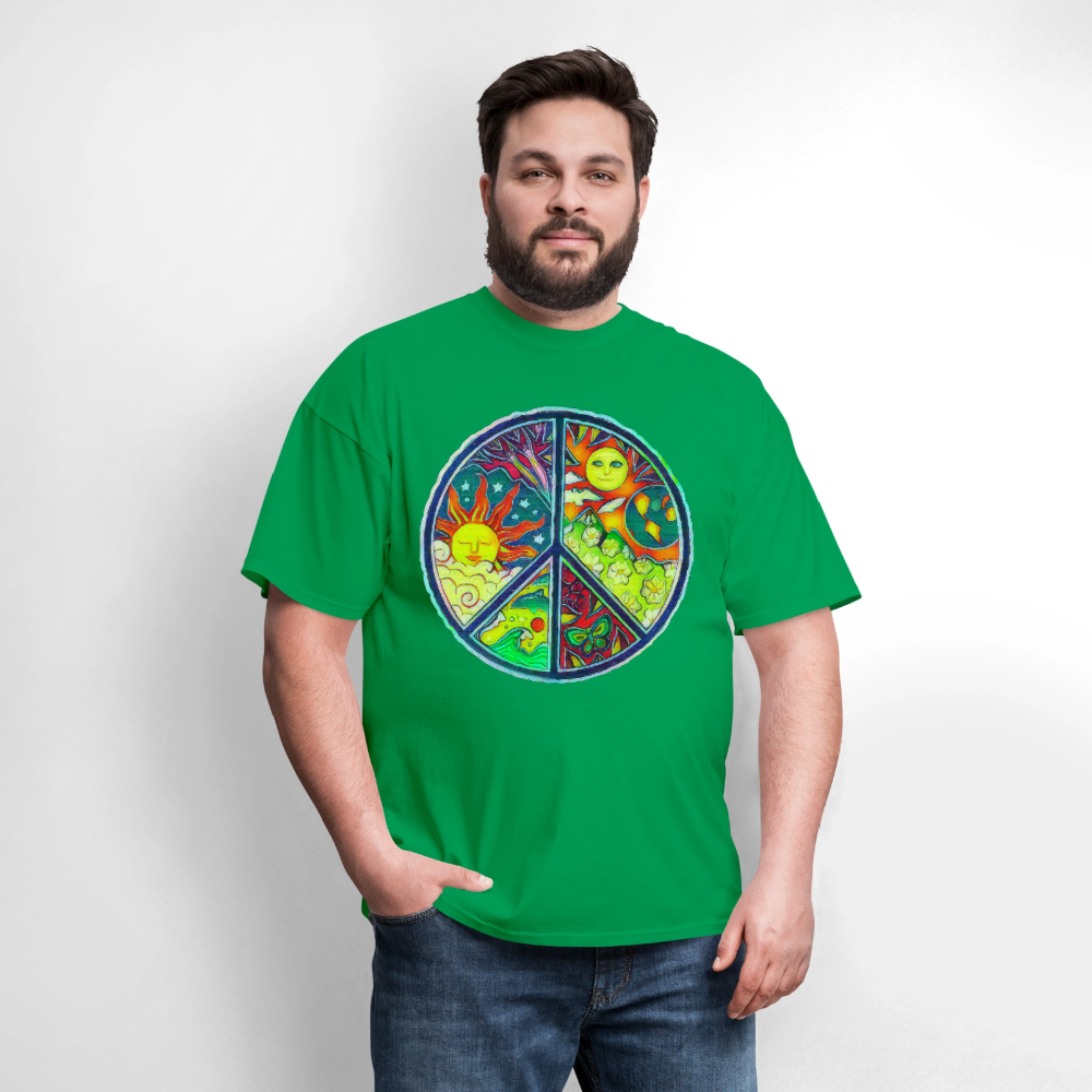 Peace - bright green