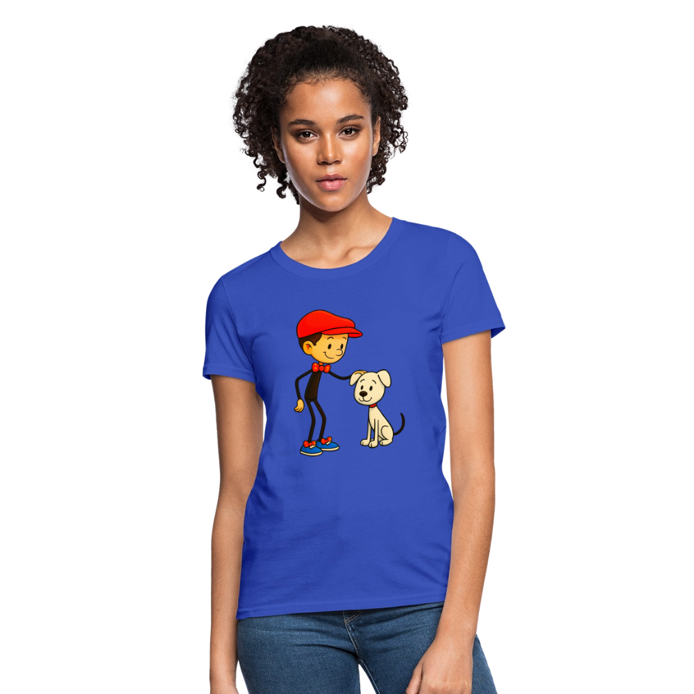 Dog And His Best Friend - royal blue