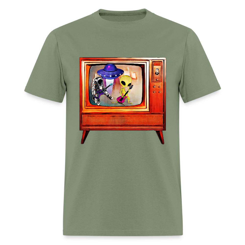 Rocking Astronaut and Alien #2 - military green