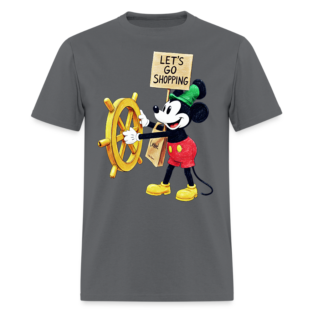 Let's Go Shopping - charcoal