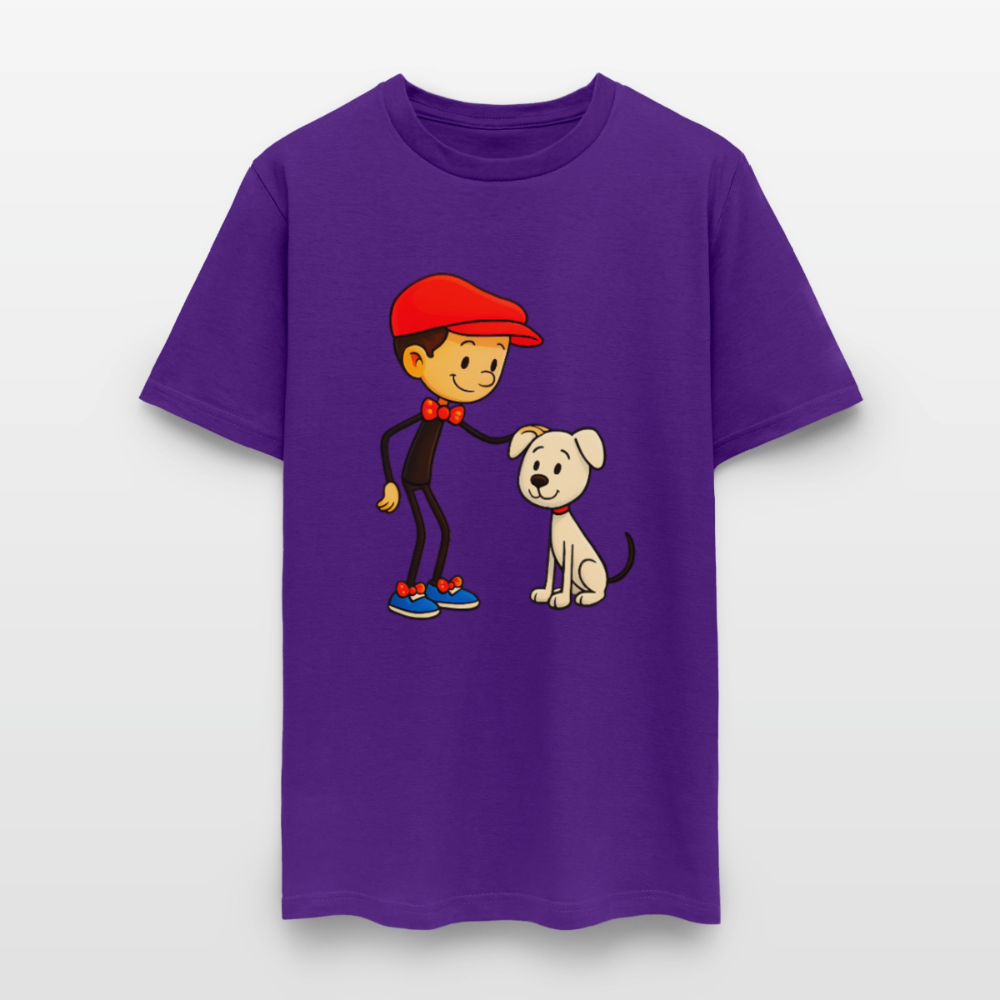 Dog And His Best Friend - purple