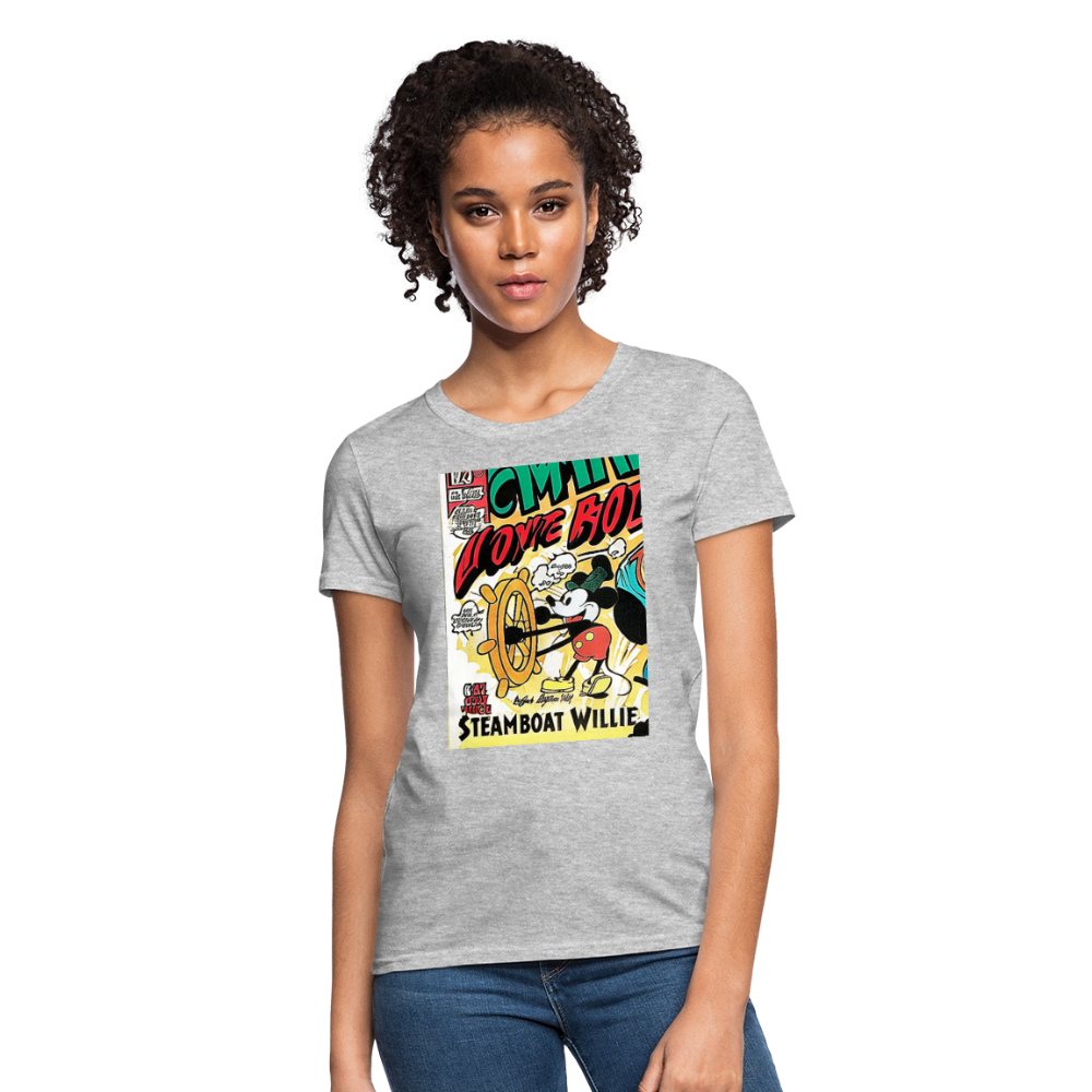 Steamboat Willie - heather gray