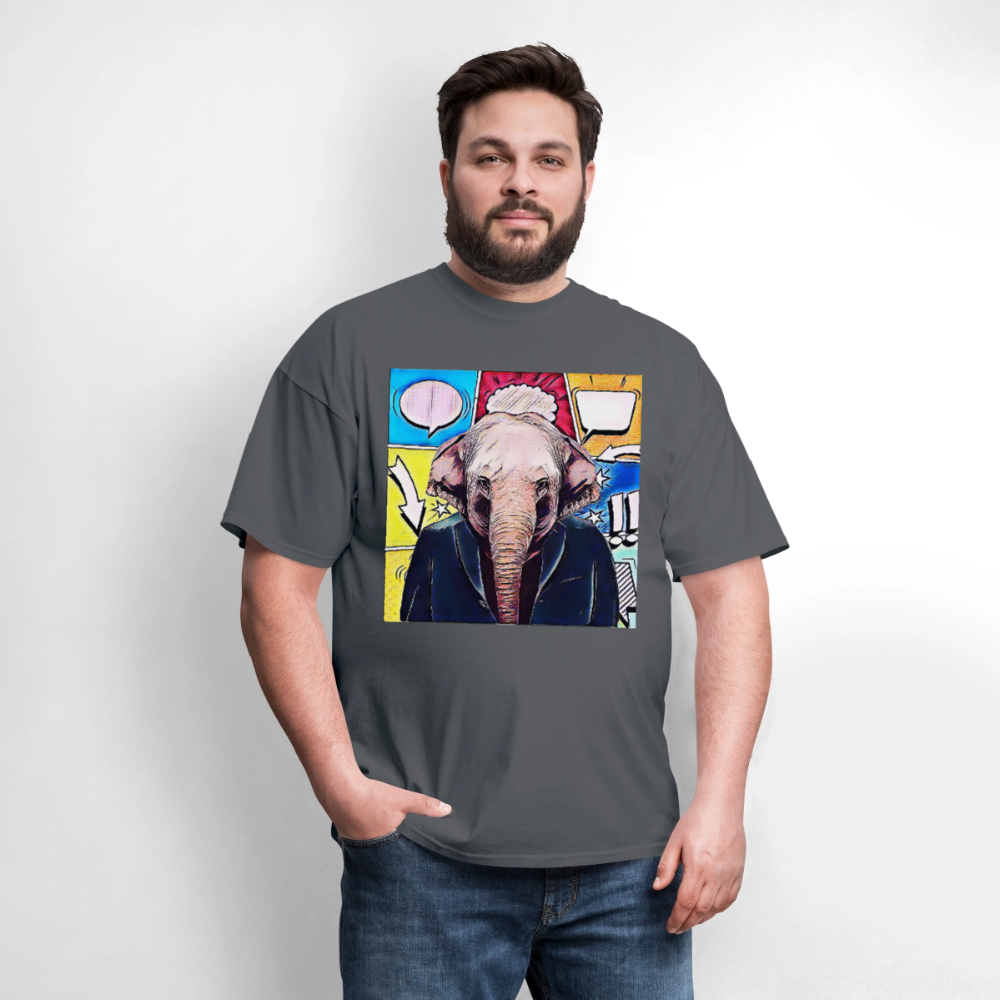 Elephant Party - charcoal