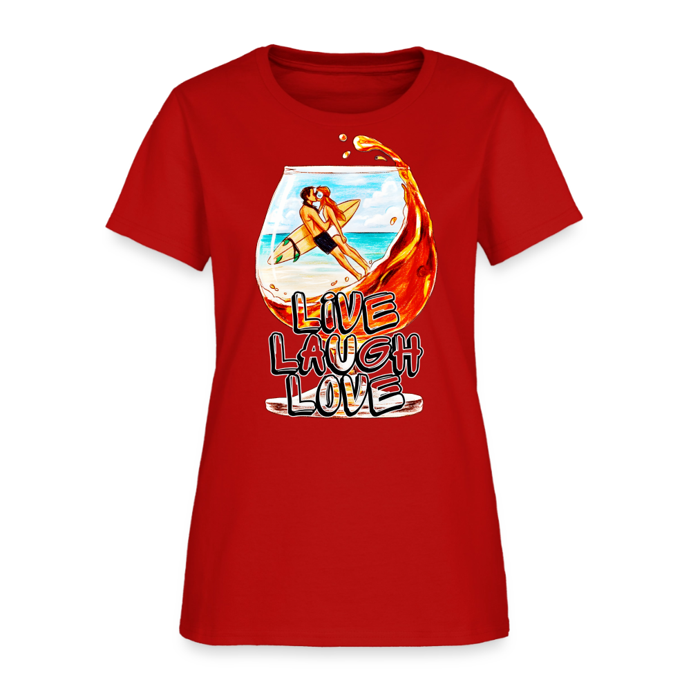 Live, Laugh, Love - red