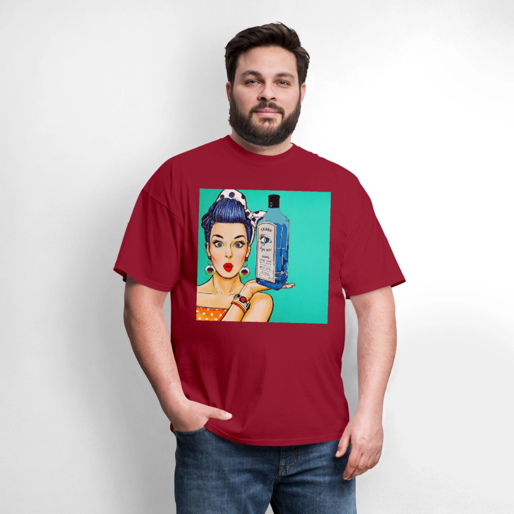 Retro Woman - dark red