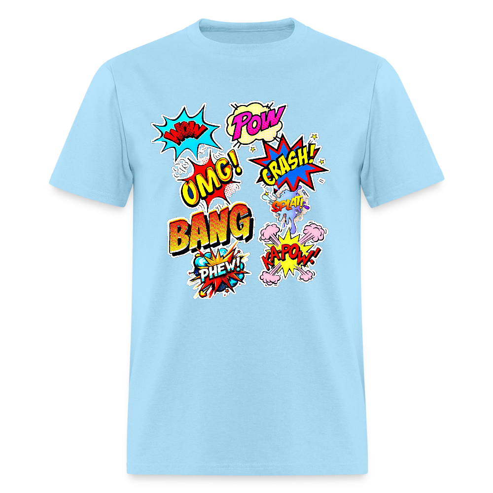 Comic Time - powder blue