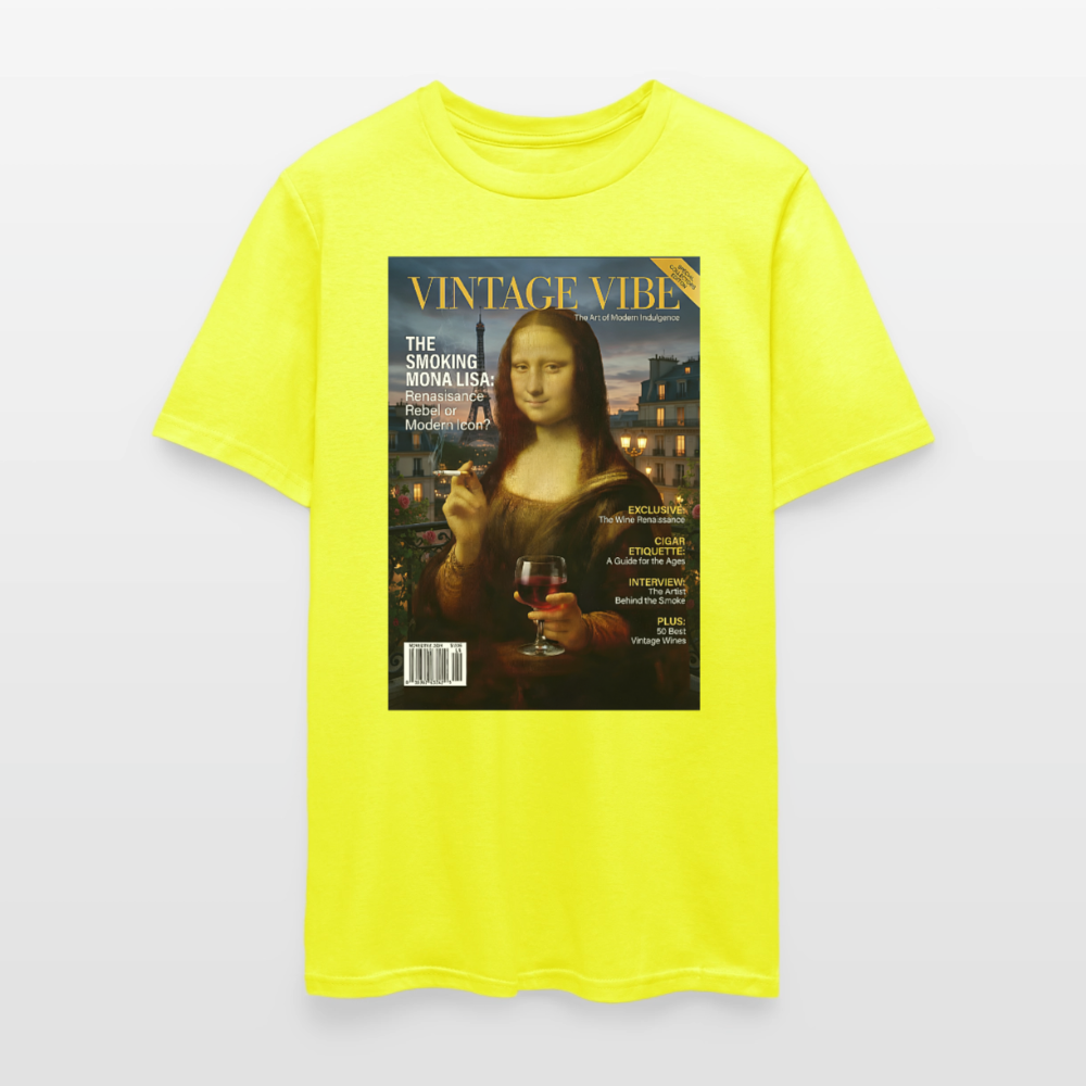 A Smoking Mona Lisa - safety green
