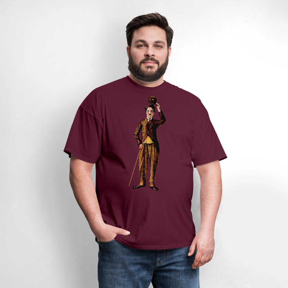 Charlie Chaplin - burgundy