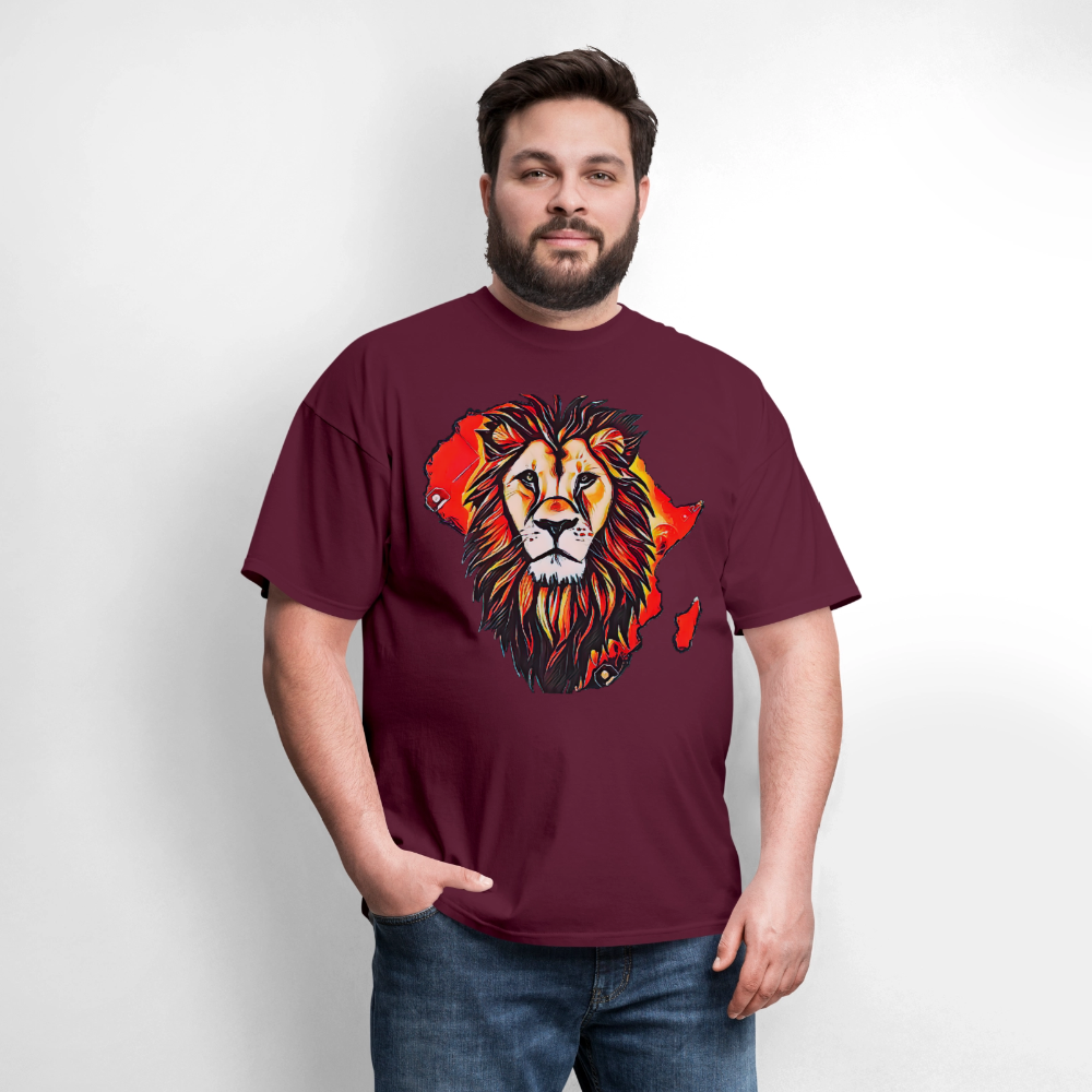 King of the Jungle - burgundy