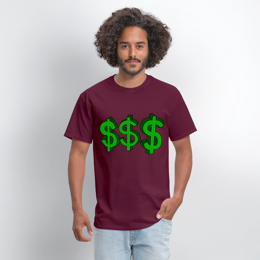 Dollar Sign - burgundy