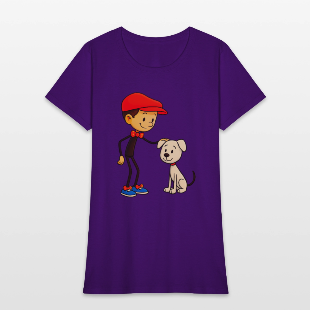 Dog And His Best Friend - purple