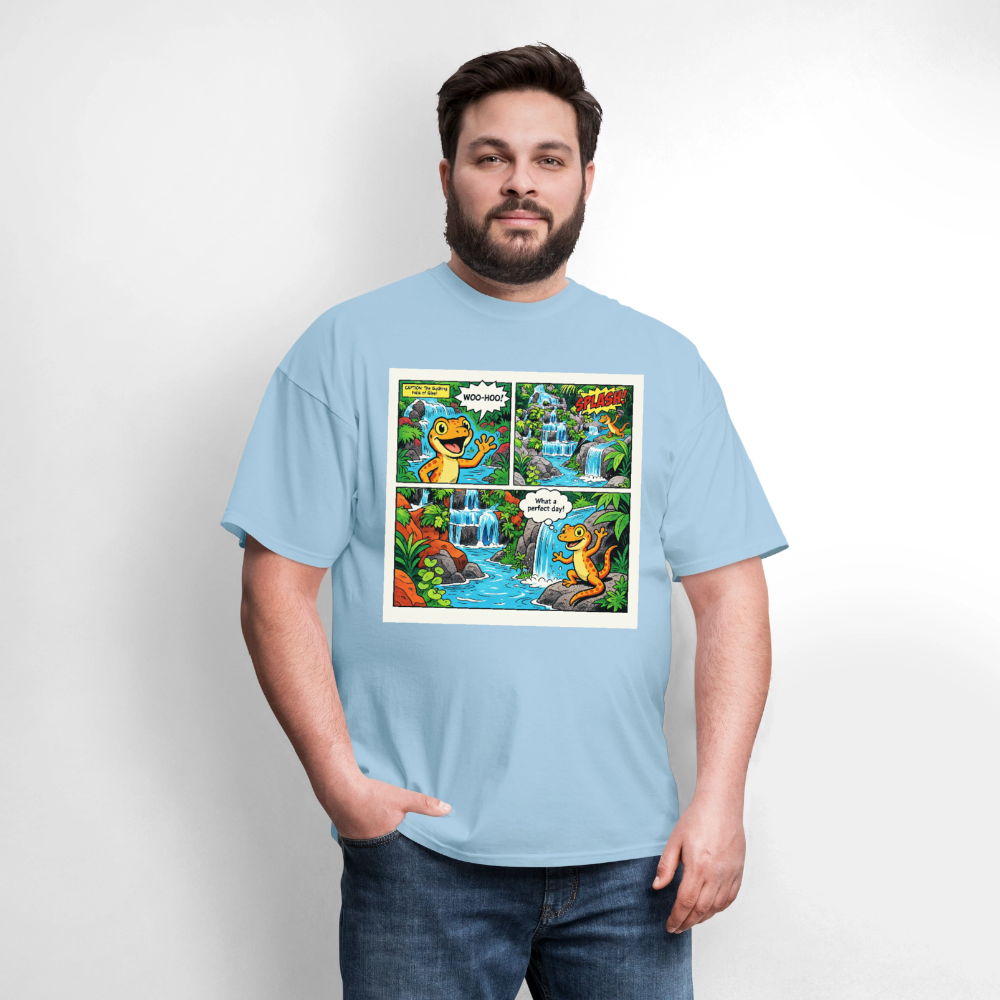 Comic Lizard - powder blue