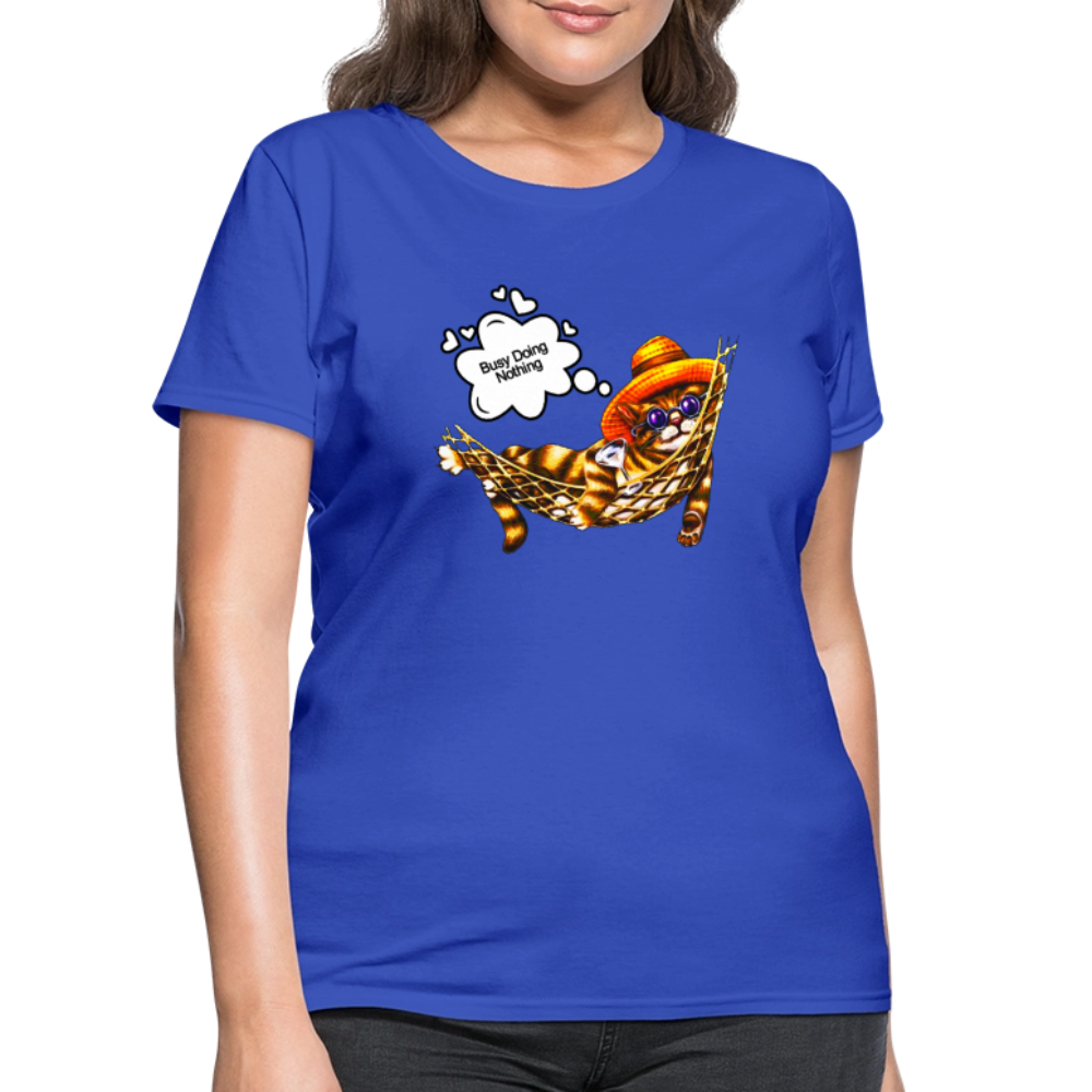 Busy Doing Nothing - royal blue