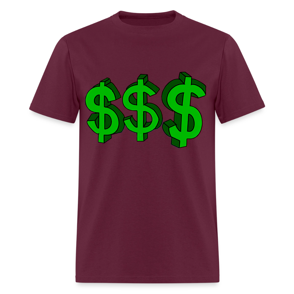 Dollar Sign - burgundy