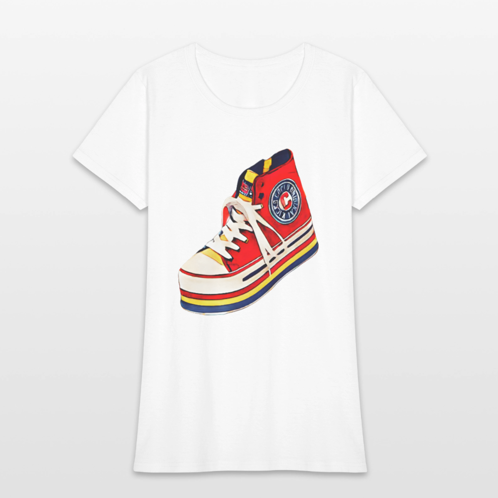 High Top Sneaker - white