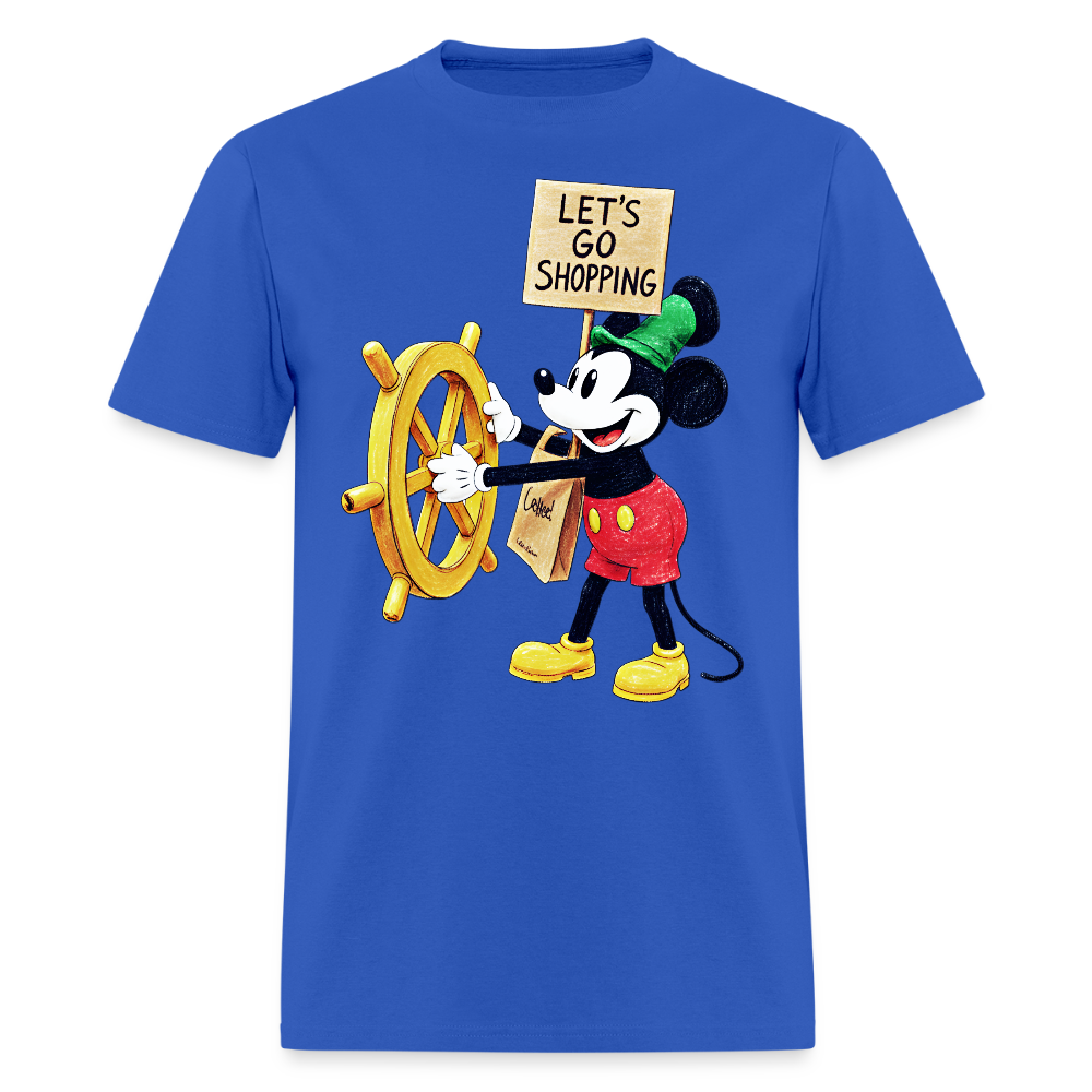 Let's Go Shopping - royal blue