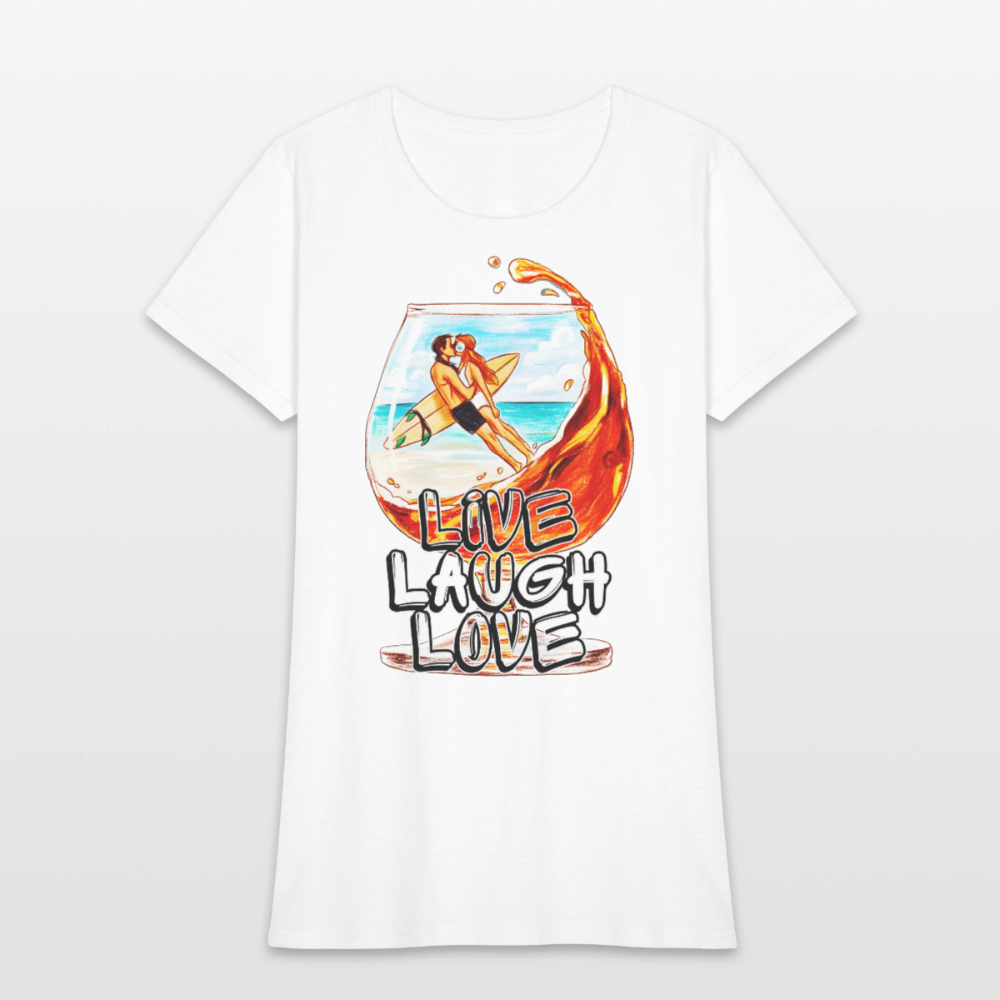 Live, Laugh, Love - white
