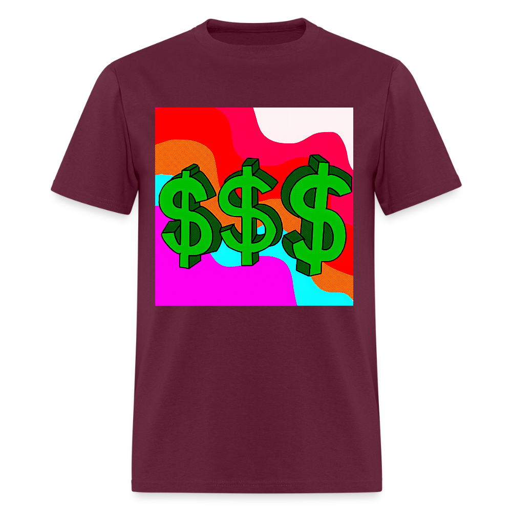 Dollar Sign - burgundy