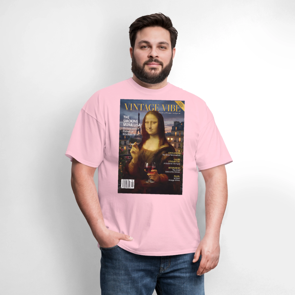 A Smoking Mona Lisa - pink