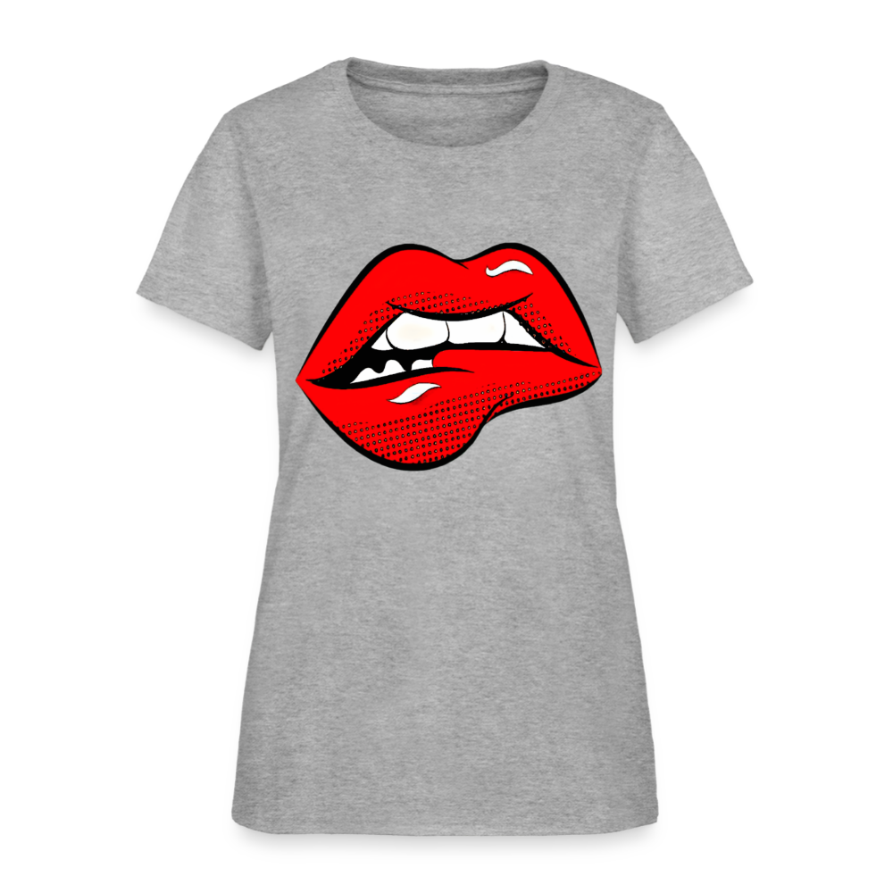 Lips - heather gray