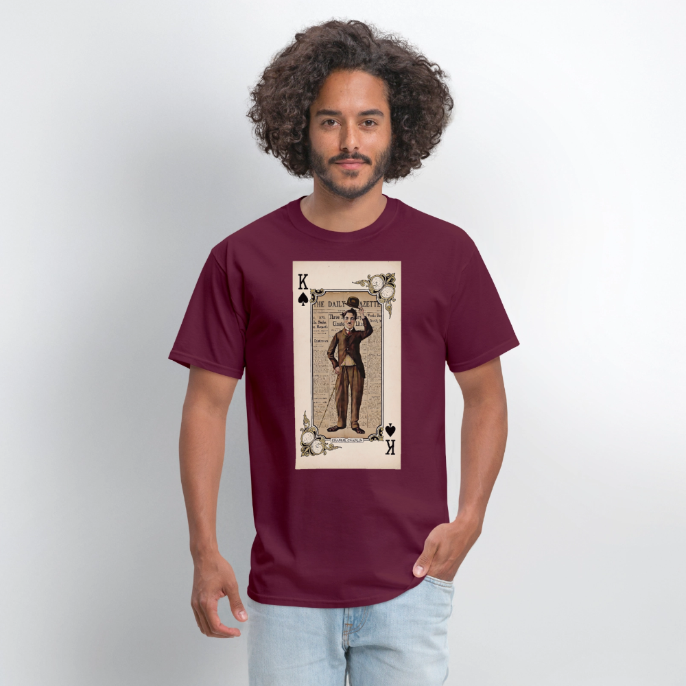 Charlie Chaplin - burgundy