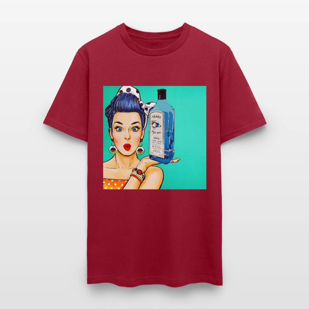 Retro Woman - dark red