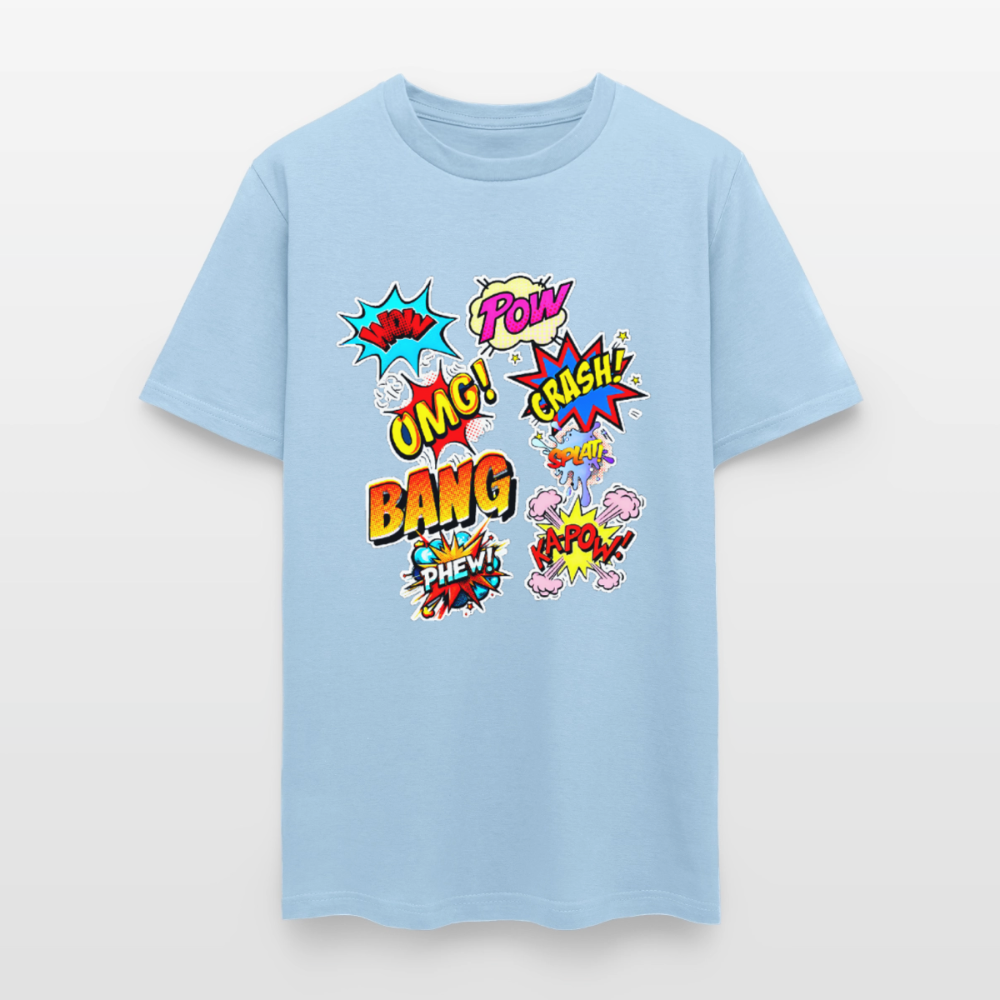 Comic Time - powder blue