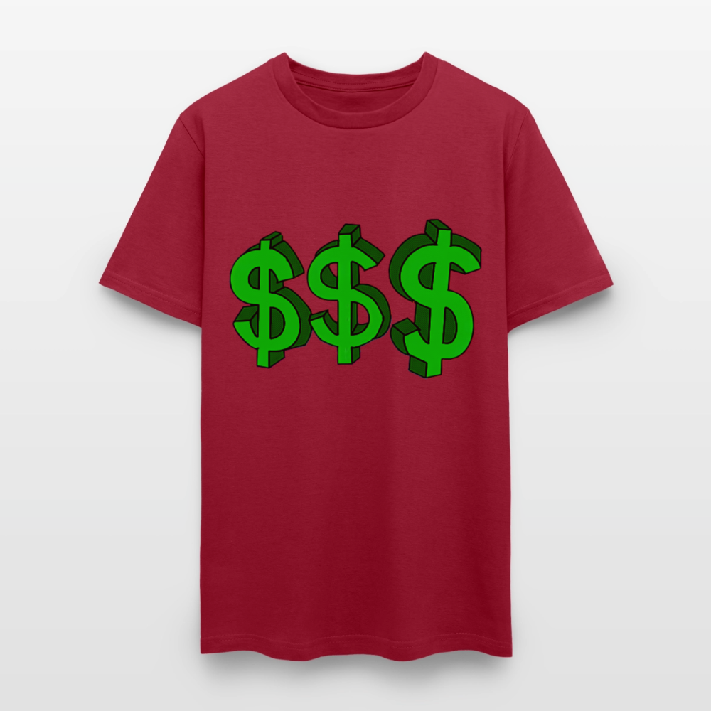 Dollar Sign - dark red