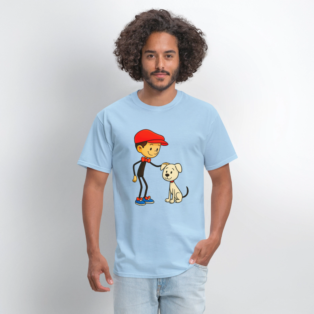 A Dog And His Best Friend - powder blue