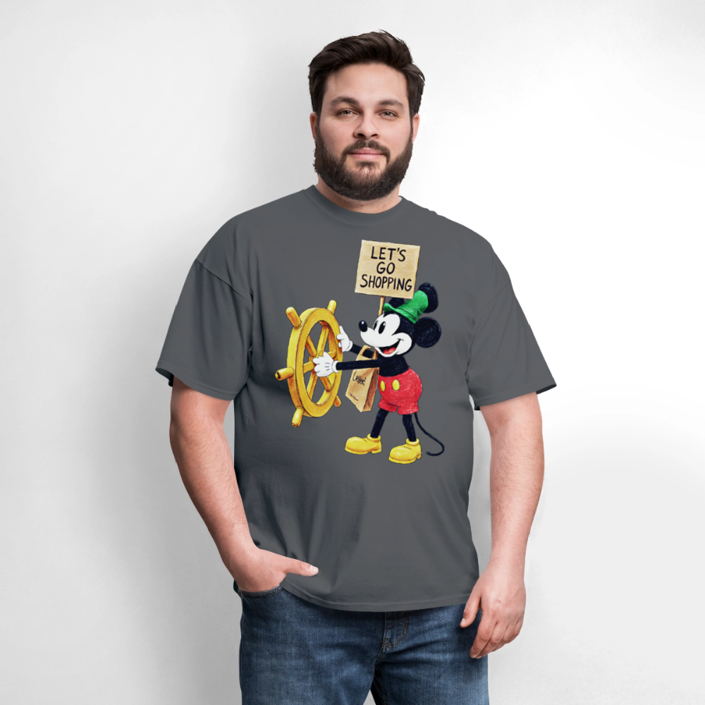 Let's Go Shopping - charcoal